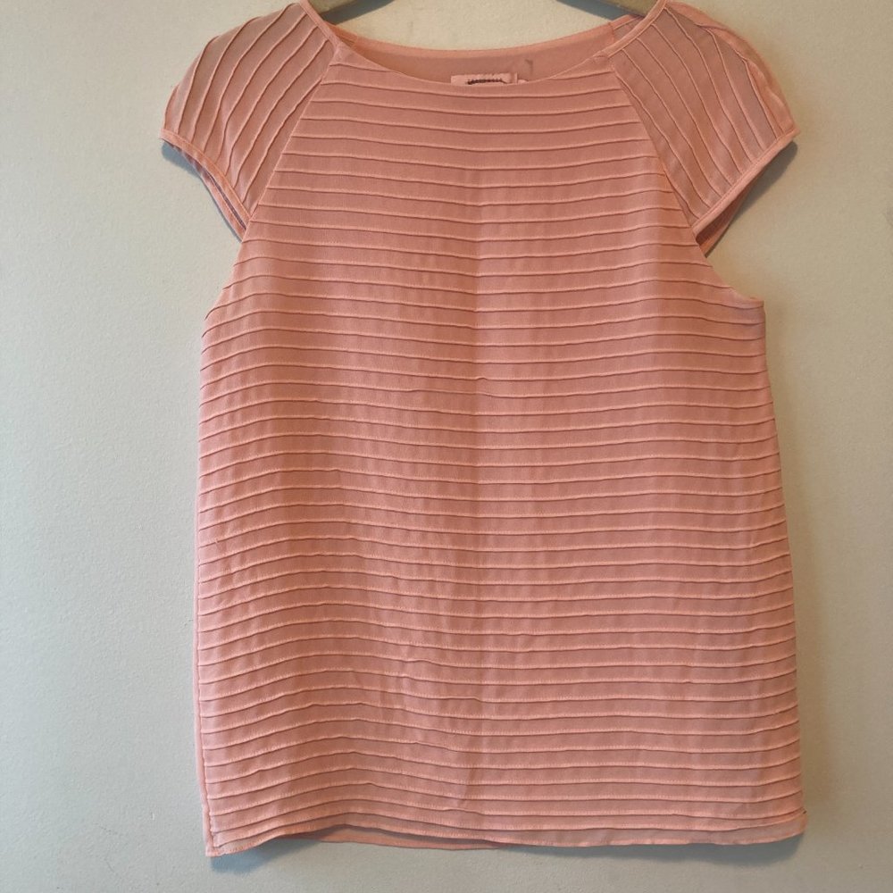 Ted Baker Dusky Pink Pintuck Top  US 4